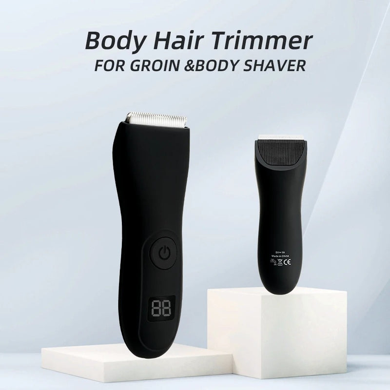 Aparador de Pelos Recarregável | Uso Masculino e Feminino, Barba, Corpo e Virilha