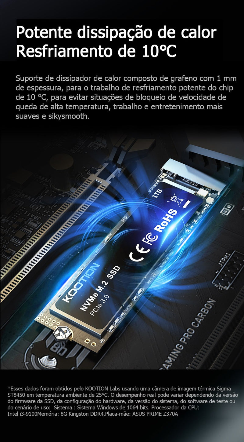 KOOTION X15 Nvme M2 SSD 256GB 512GB 1TB 2TB SSD Nvme PCIe 3.0x4 M.2 2280 Disco r
