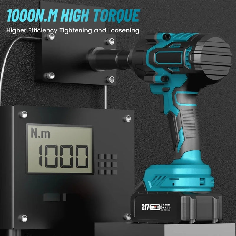 Seesii 1000nm chave de impacto sem fio chave elétrica sem escova